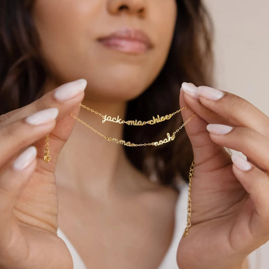 Luxury Personalized Linked Names Bracelet
