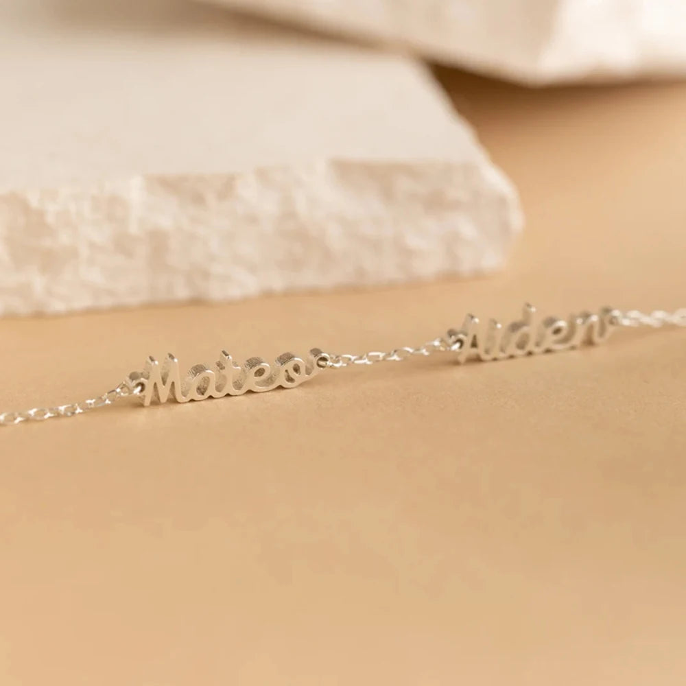 Luxury Personalized Linked Names Bracelet